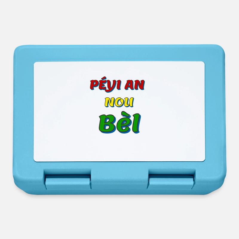 péyi an nou bèl - Boîte à goûter - bleu saphir