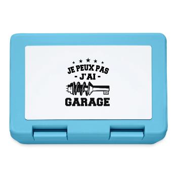 Je Peux Pas J'Ai Garage - Boîte à goûter - bleu saphir - Devant