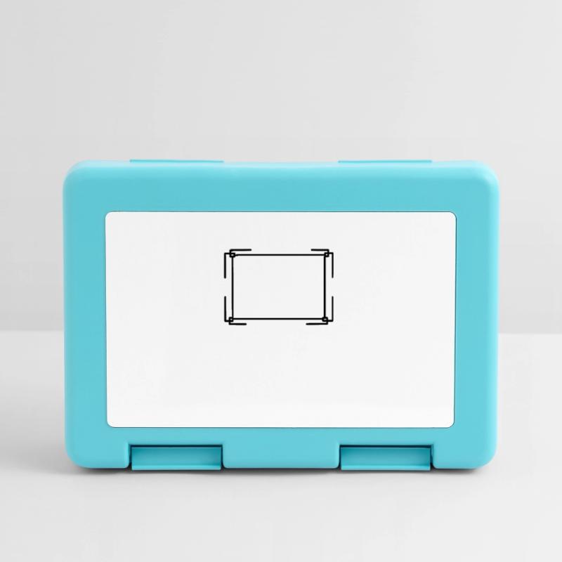 Rectangular frame in black basic text Lunchbox
