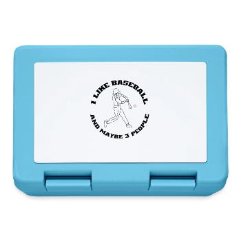 Baseball Baseball Lover Cadeau Jeu de baseball - Boîte à goûter - bleu saphir - Devant