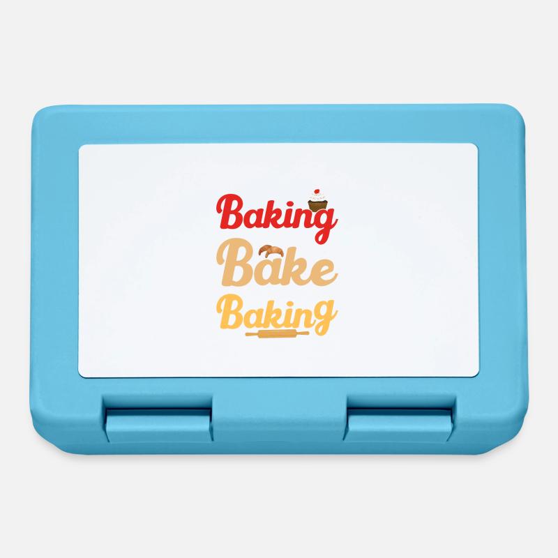 I'm Either Baking About To Bake Thinking About Bak - Brotdose - Saphirblau