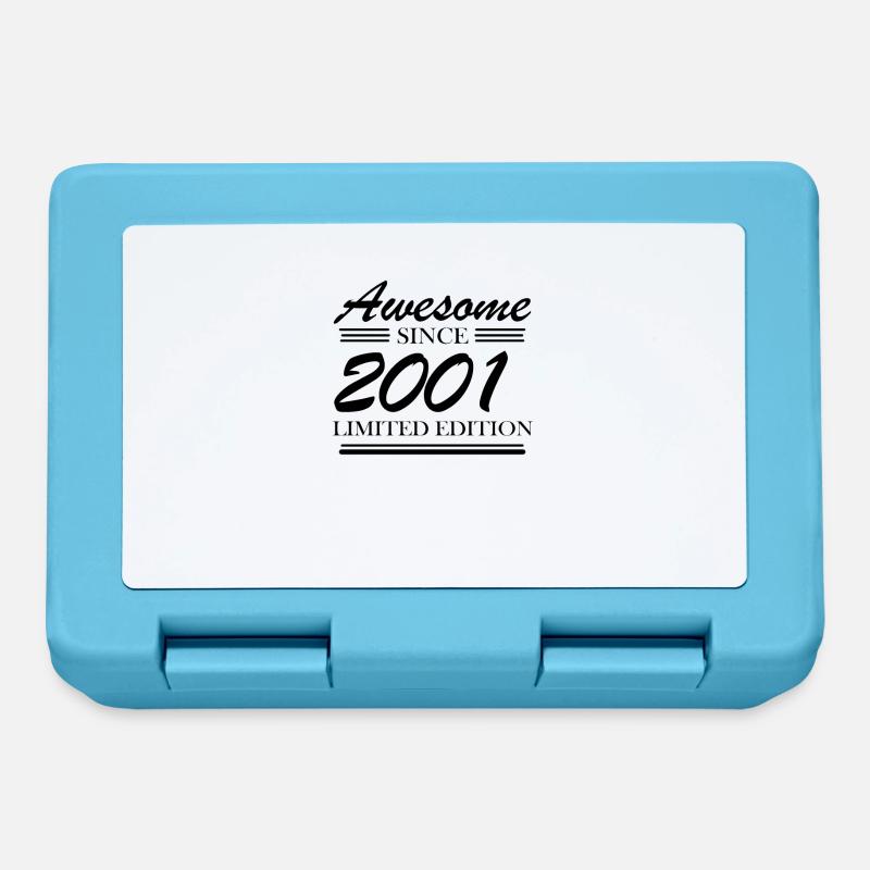 2001 - Né en 2001 - Boîte à goûter - bleu saphir