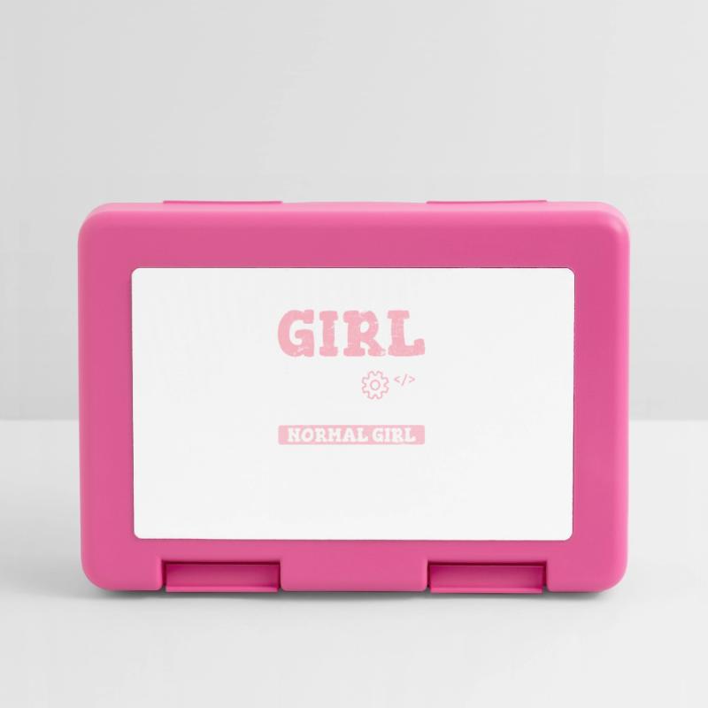 Drôle de fille Codeur Code de programmation informatique Développement Web Boîte à goûter