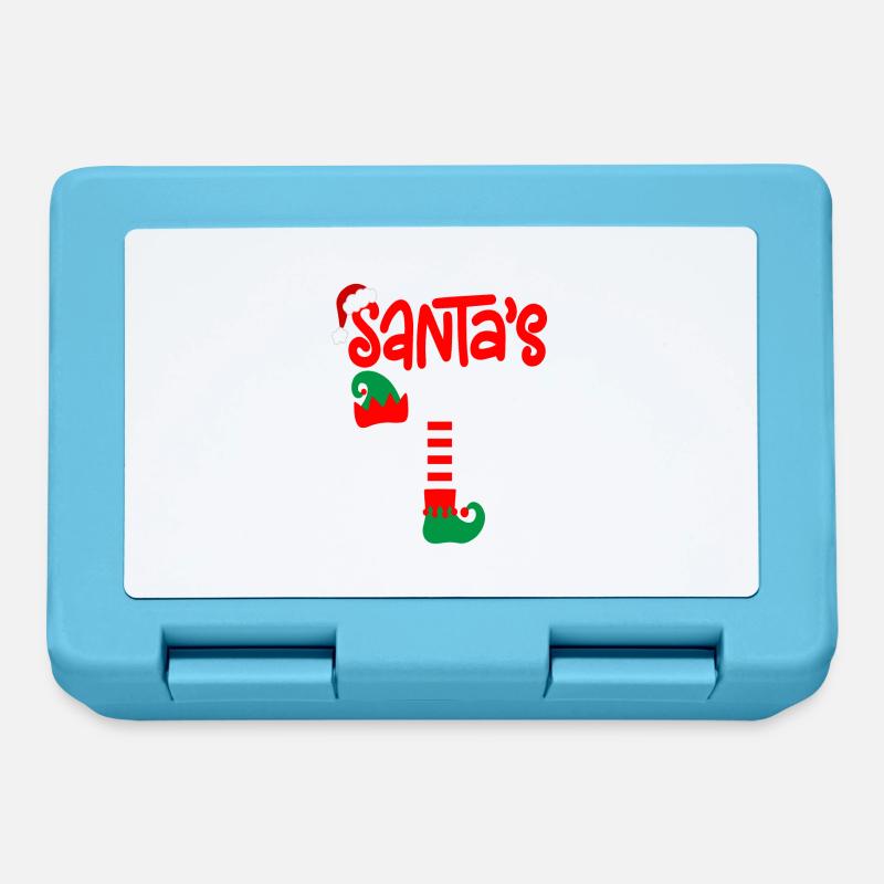 Santa s Nice Elf - Brotdose - Saphirblau
