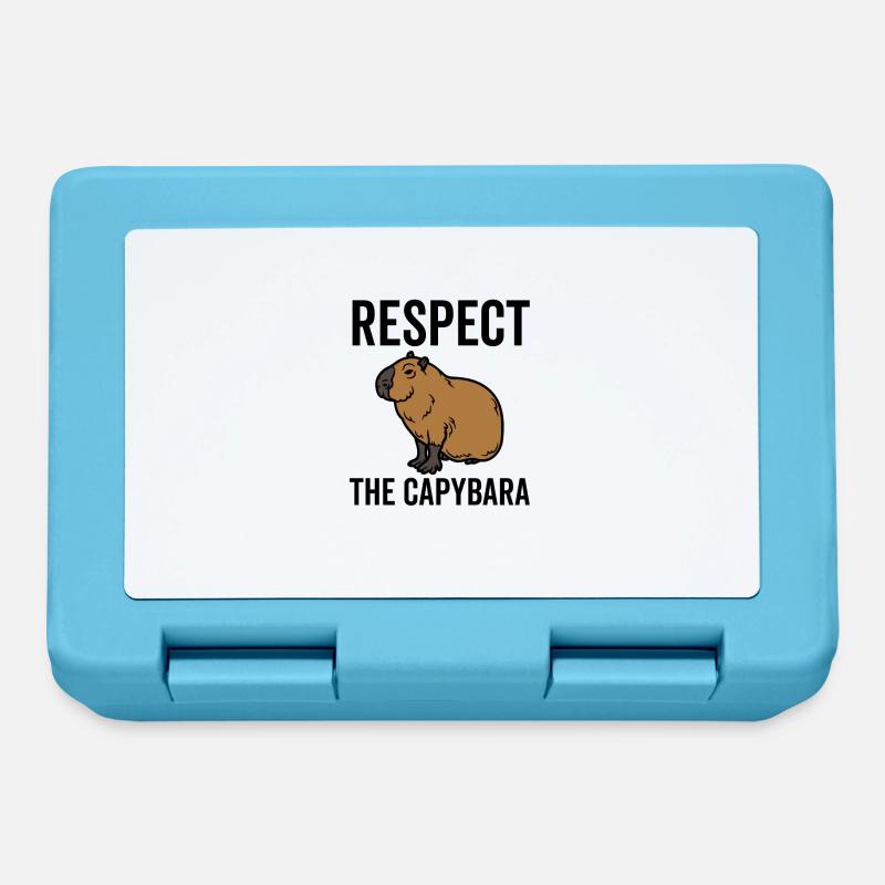 Respect The Capybara - Lunchbox - sapphire blue