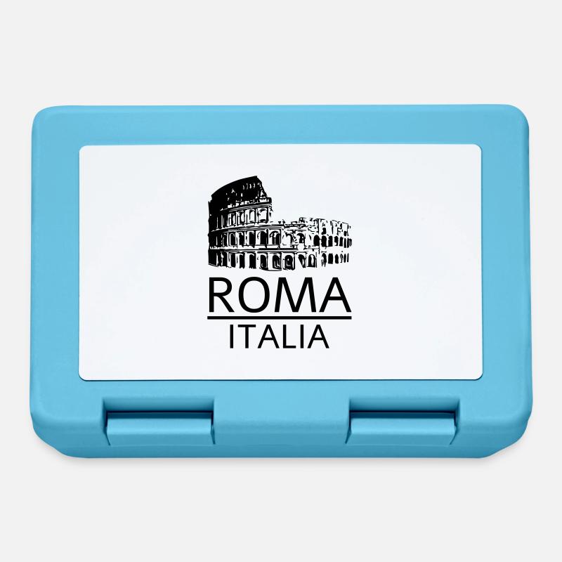 Rome Italy - Lunchbox - sapphire blue