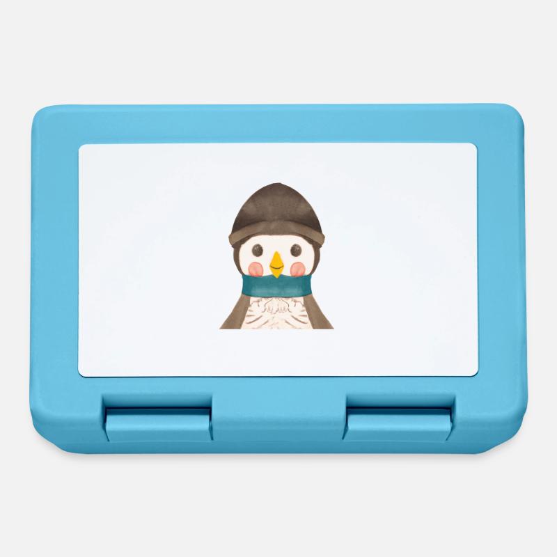 Pinguin - Brotdose - Saphirblau