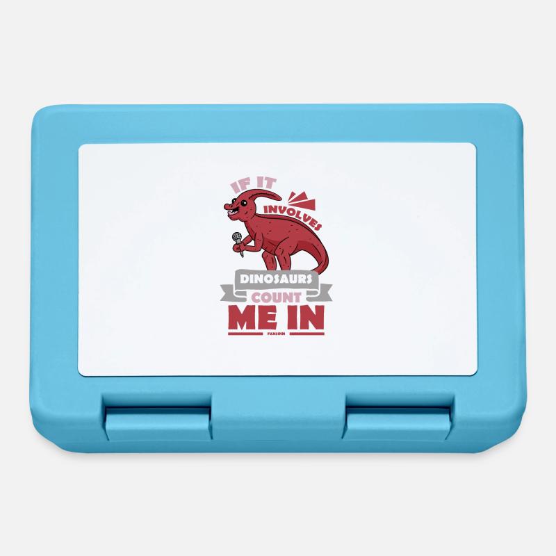 If It Involves Dinosaurs Count Me In - Brotdose - Saphirblau
