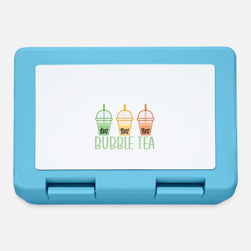 Bubble Tea Lover Gift - Lunchbox - sapphire blue