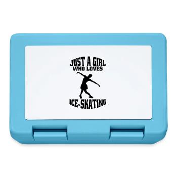 Figure skating ice skating skate figure skating - Lunchbox - sapphire blue - Front