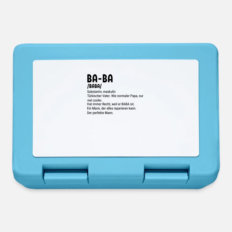 Baba Turkish Father Baba - Brotdose - Saphirblau
