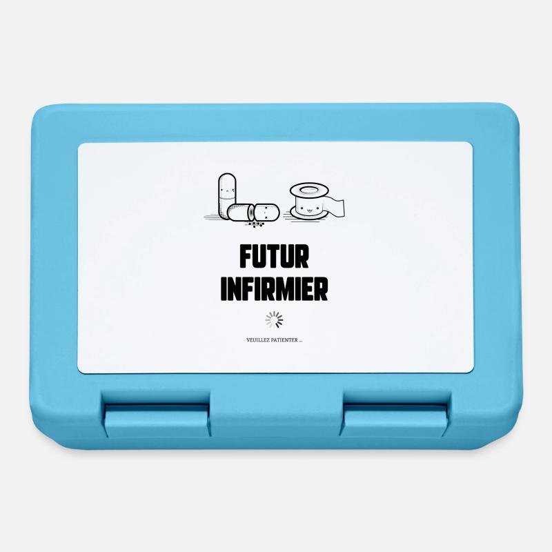 Futur infirmier - Boîte à goûter - bleu saphir