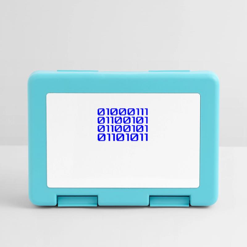 Funny Coder Binary Code Programmer Développeur Boîte à goûter