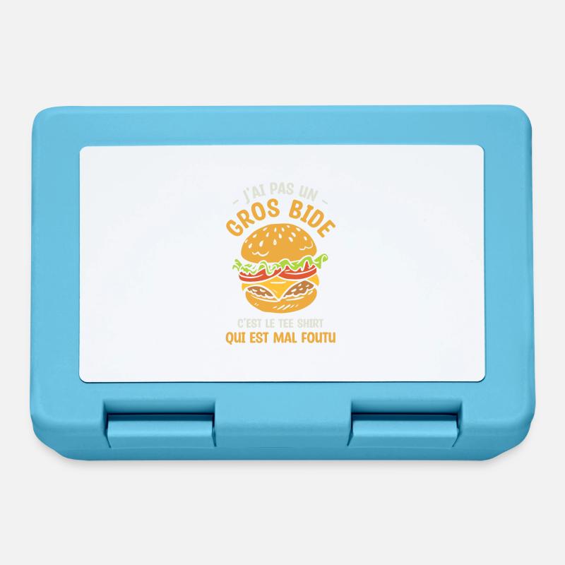 J'ai Pas Un Gros Bide C'est Le Tee Shirt Qui Est - Boîte à goûter - bleu saphir