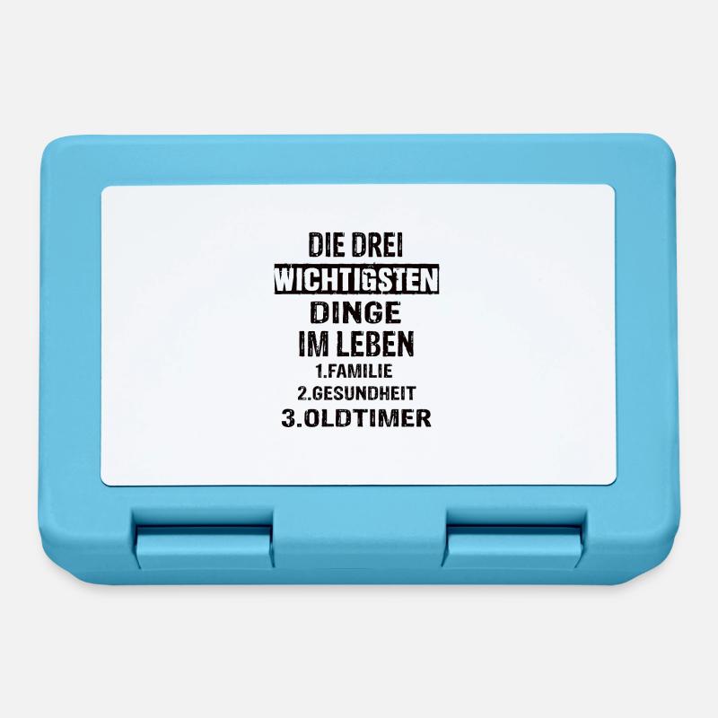 Oldtimer - Brotdose - Saphirblau