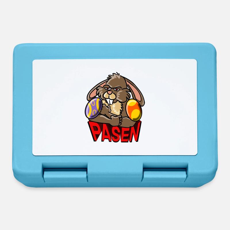 Angry Easter Bunny - Lunchbox - sapphire blue