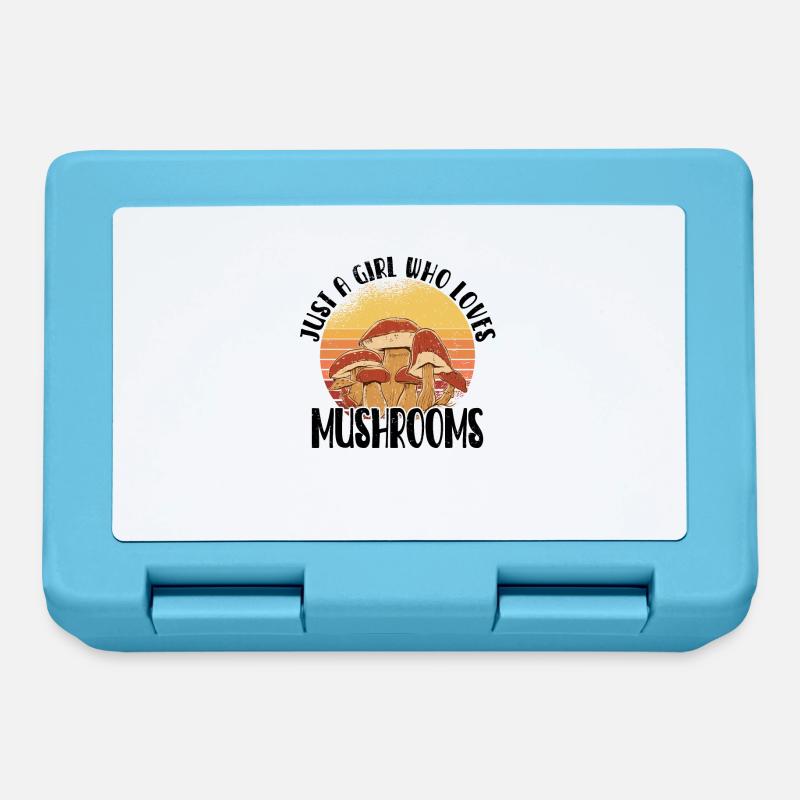 Cueilleur de champignons Chasseurs de champignons Amateurs de champignons Champignons Ferme de champignons - Boîte à goûter - bleu saphir