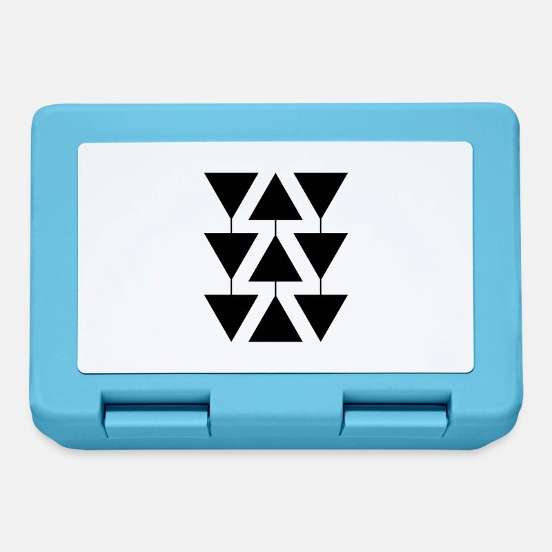 Forme géométrique triangle - Boîte à goûter - bleu saphir