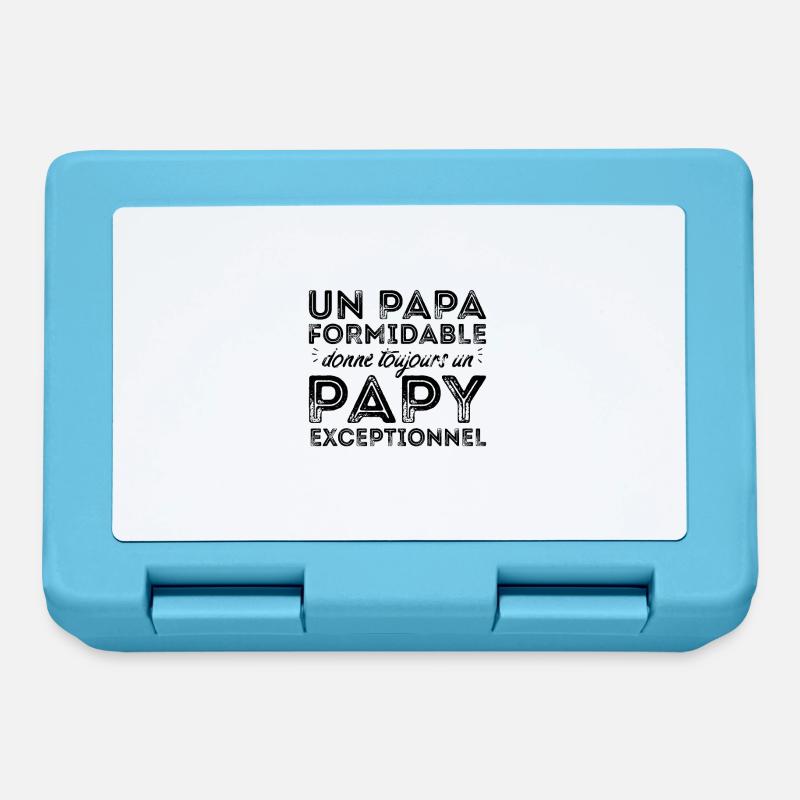 Papy exceptionnel ! - Boîte à goûter - bleu saphir