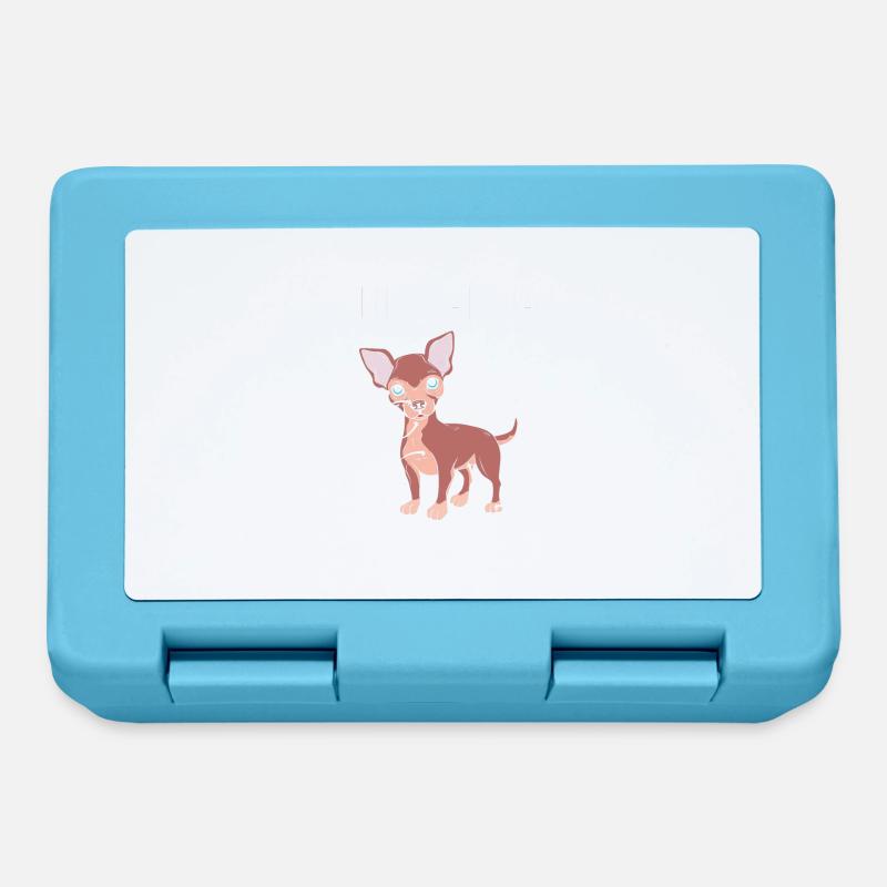 Anatomie du chihuahua - Boîte à goûter - bleu saphir