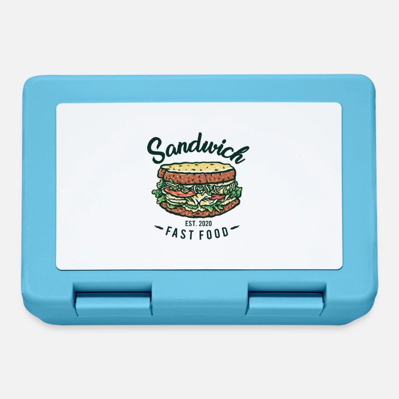 Sandwich - Boîte à goûter - bleu saphir