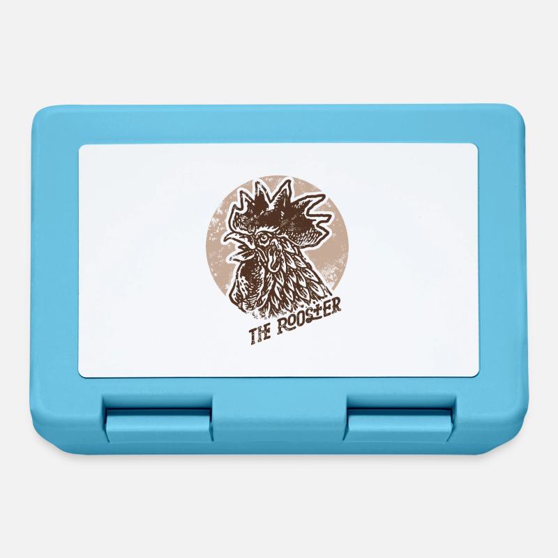 Ancien cachet du coq - Boîte à goûter - bleu saphir