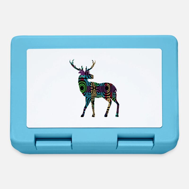 Deer - Lunchbox - sapphire blue