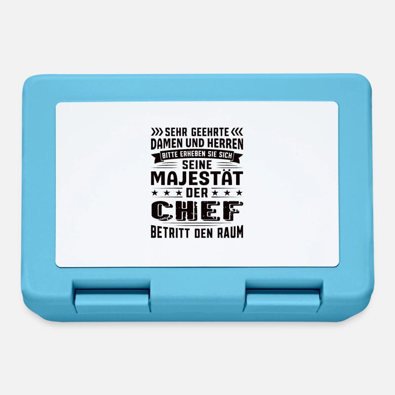 Chef Geburtstag Chef Sprüche Chef Geschenke - Brotdose - Saphirblau