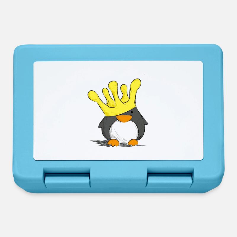 Pinguin - Brotdose - Saphirblau