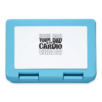 Your Dad Is My Cardio - Fitness - Lunchbox - sapphire blue - Front