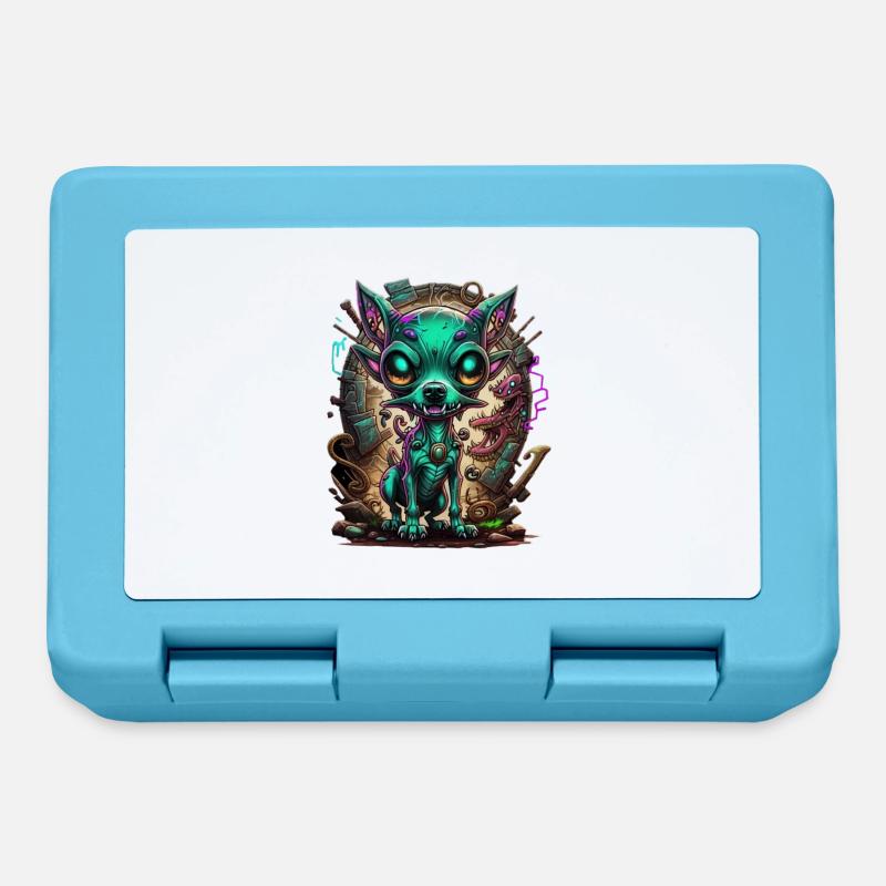 Alien Dog - Lunchbox - sapphire blue