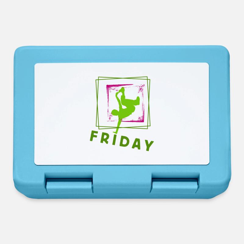 Friday is coming, Friday, Friday, Friday - Lunchbox - sapphire blue