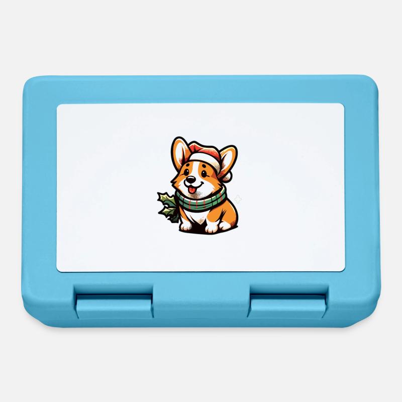 Corgi Corgi Chien Corgi Corgi Welsh Corgi - Boîte à goûter - bleu saphir