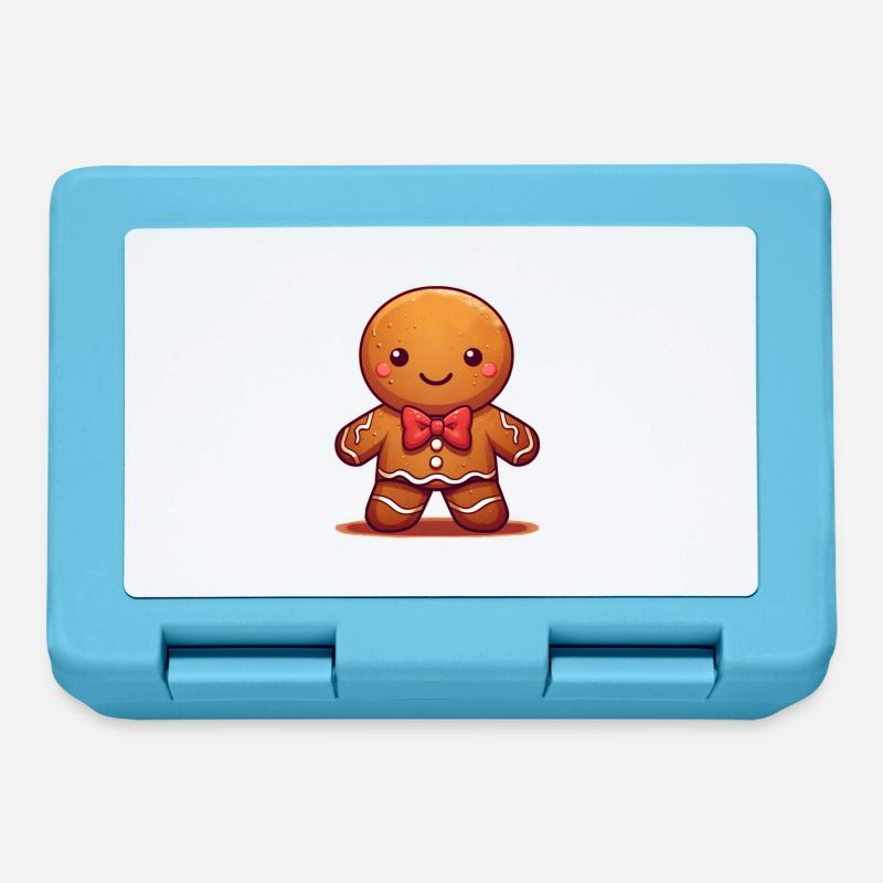 Gingerbread - Lunchbox - sapphire blue
