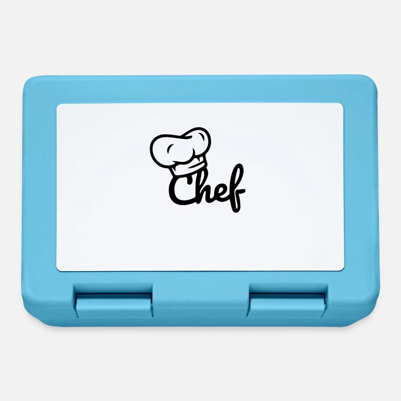 Personalisierter Küchenchef - Brotdose - Saphirblau