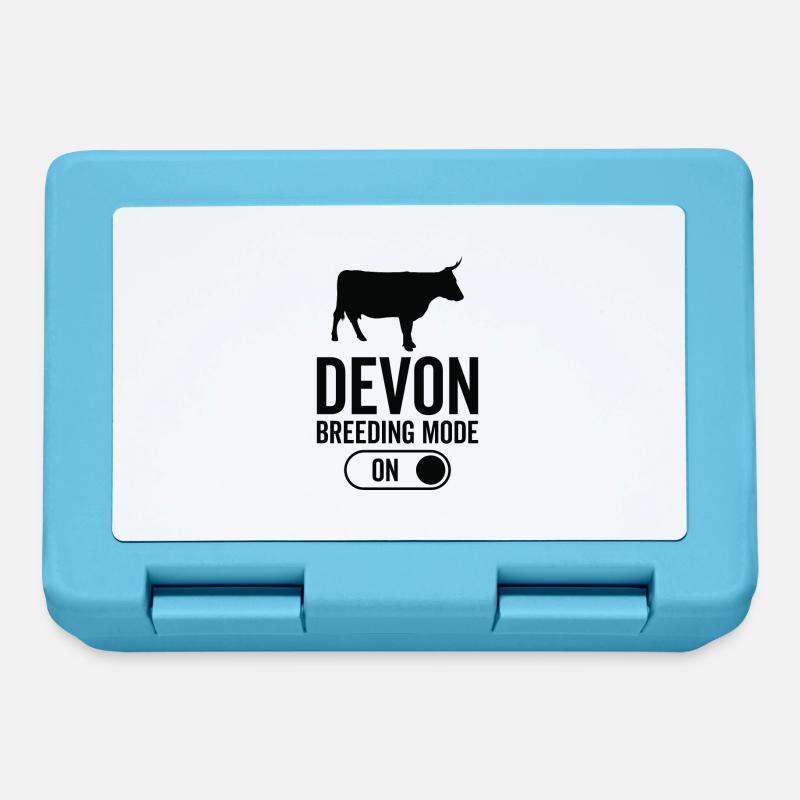 Cow breeding mode on - Devon - Lunchbox - sapphire blue