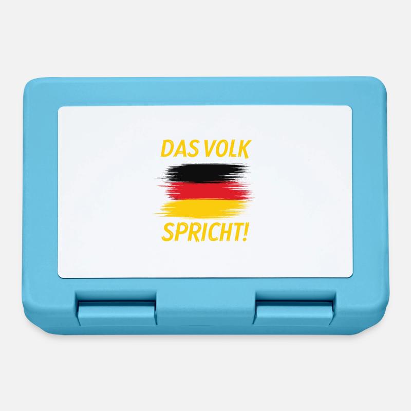 Das Volk Spricht / Demonstartion - Brotdose - Saphirblau