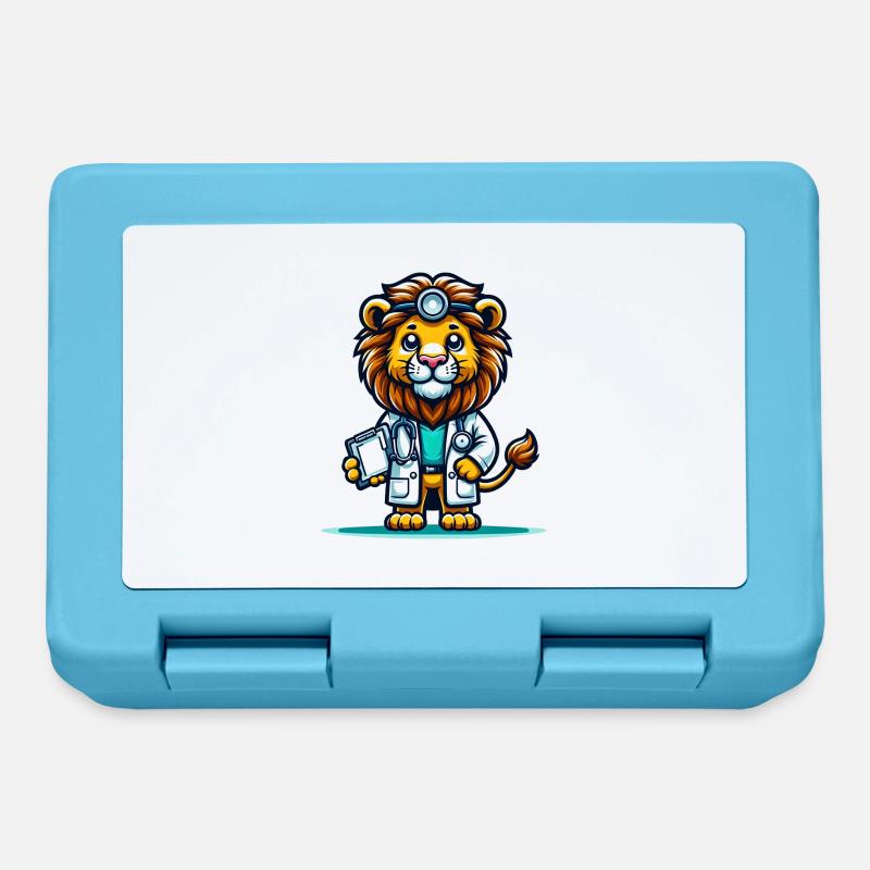 Simpatico Leone Dottore - Lunch box - blu zaffiro
