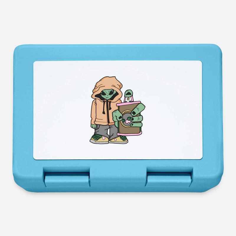 UFO GRAFFITI - Lunchbox - sapphire blue
