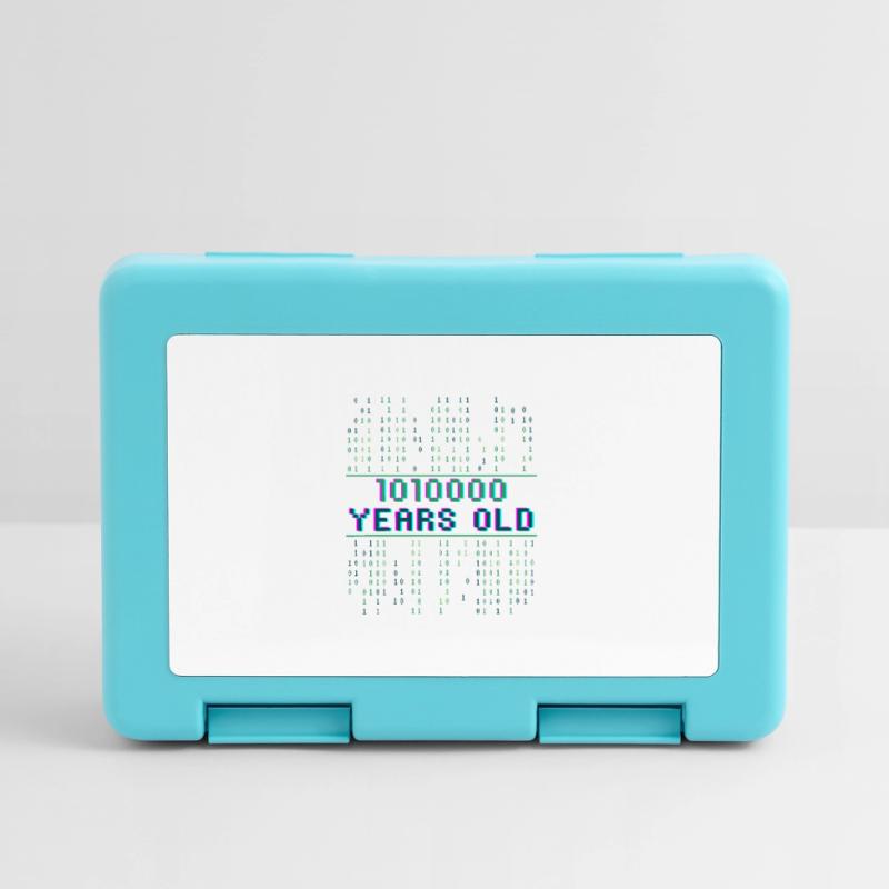 80th Birthday 80 Years Old Binary Code Computer Science Lunchbox