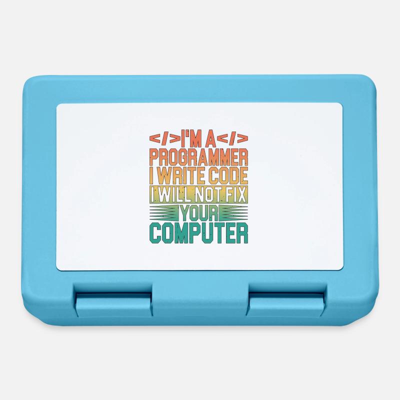 I'm A Programmer I Will Not Fix Your Computer 3 - Brotdose - Saphirblau