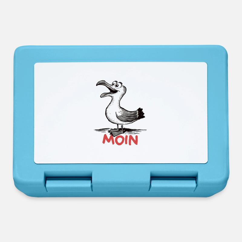 Moin Möwe - Brotdose - Saphirblau
