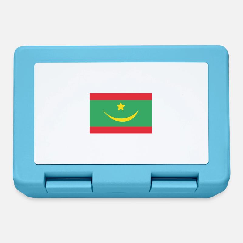 Drapeau de la Mauritanie - Boîte à goûter - bleu saphir