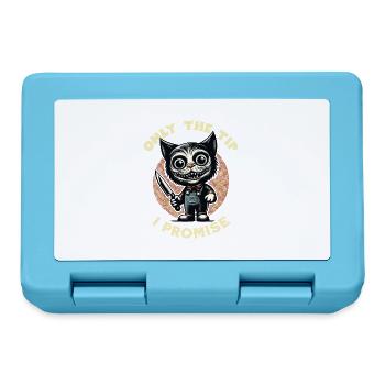 Funny Cat Saying only The Tip Psycho Cat - Lunchbox - sapphire blue - Front