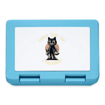 Funny Cat Saying only The Tip Psycho Cat - Lunchbox - sapphire blue - Front