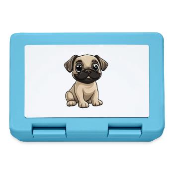 Bullmastiff Dog Comic Cute - Lunchbox - sapphire blue - Front