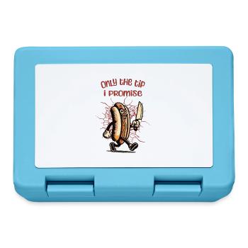Sarkastischer Hotdog Spruch Lustiges Halloween - Brotdose - Saphirblau - Vorne