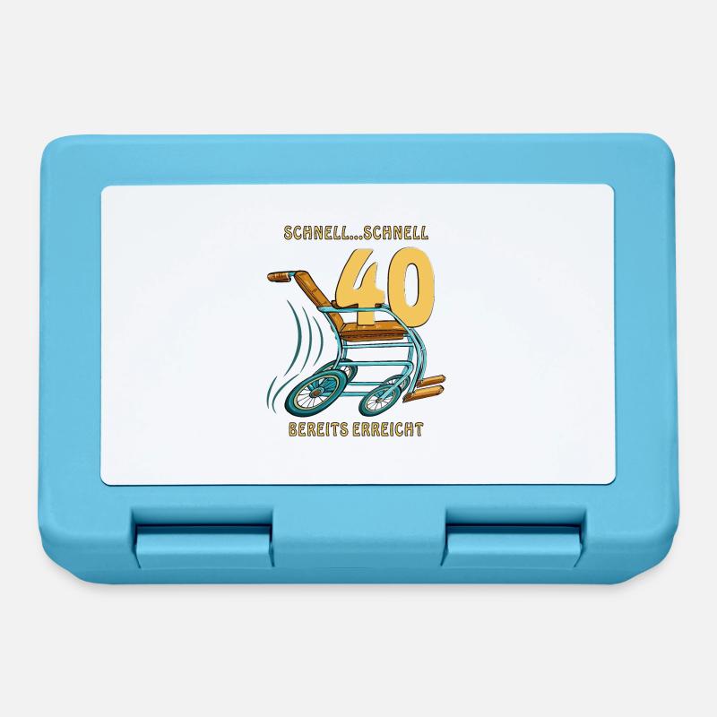 AIDE À LA MARCHE RAPIDE... FAST 40 DÉJÀ ATTEINT - Boîte à goûter - bleu saphir