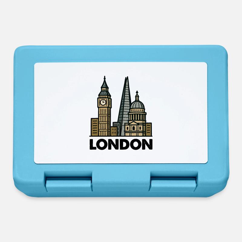 Skyline de Londres - Boîte à goûter - bleu saphir