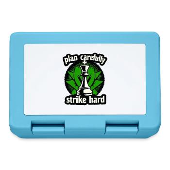 Schach plan carefully strike hard - Lunchbox - sapphire blue - Front